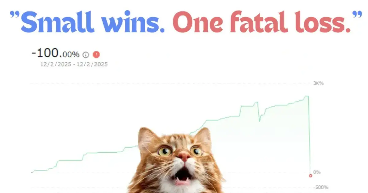 Copytrade small wins and one fatal loss